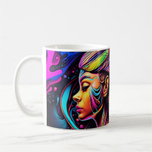 Taza De Café Neon Love Warrior #4