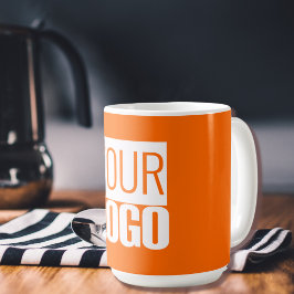 Taza De Café Neon naranja - añada su logotipo