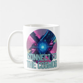 Taza De Café Neon Nexus - Conectarse al cosmos