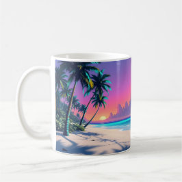 Taza De Café Neon Nights Butterfly Coctail Bar