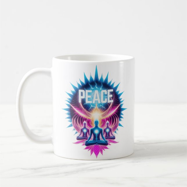 Taza De Café Neon Nirvana - Encuentra paz (Izquierda)