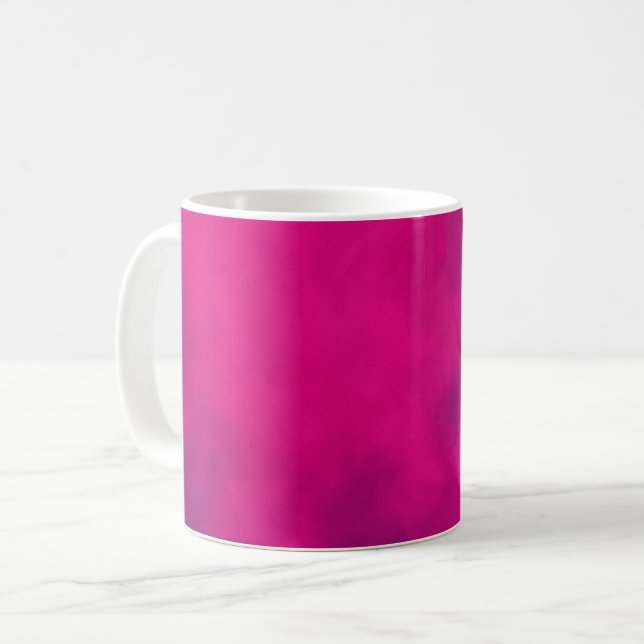Taza De Café Neon Pink Smoee Coffee Mug - Personalizable (Anverso izquierdo)