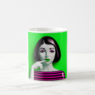 Taza De Café Neon Pop Woman