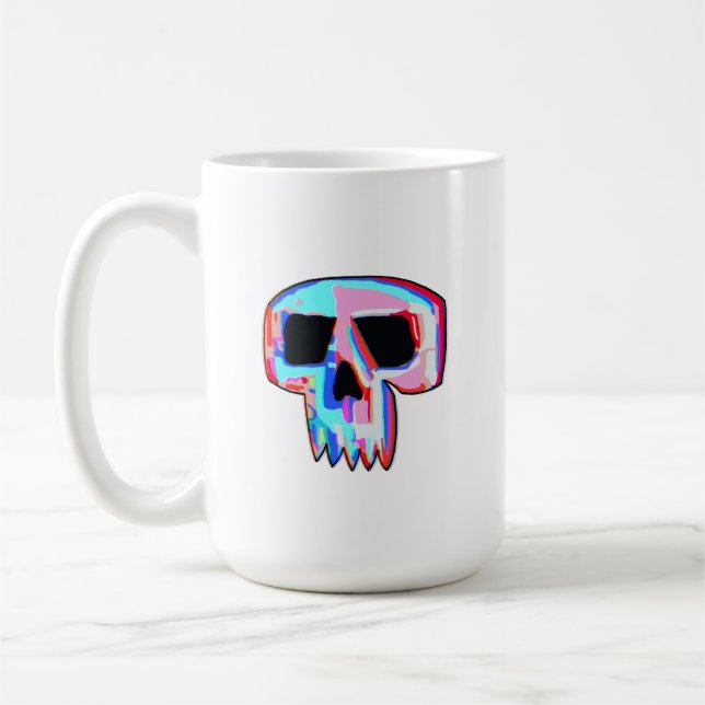 Taza De Café Neon Skull Tea & Coffee Mug (Izquierda)