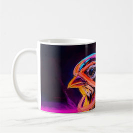 Taza De Café Neon Sparrow con acentos brillantes