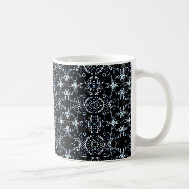Taza De Café Neon Starburst Kaleidoscope (Derecha)