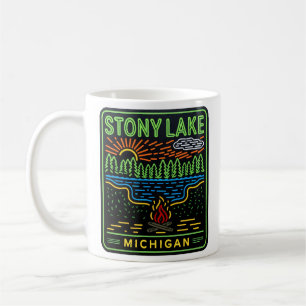 Taza De Café Neon Stoney Lake Michigan
