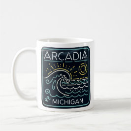 Taza De Café Neon Wave Arcadia Michigan