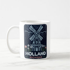 Taza De Café Neon Windmill Holland Michigan