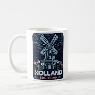 Taza De Café Neon Windmill Holland Michigan