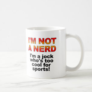 Taza De Café Nerd Jock Funny Mug o Travel Mug