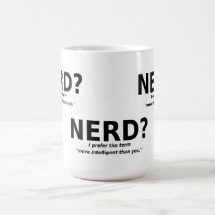 Taza De Café Nerd O Mug Funny Más Inteligente