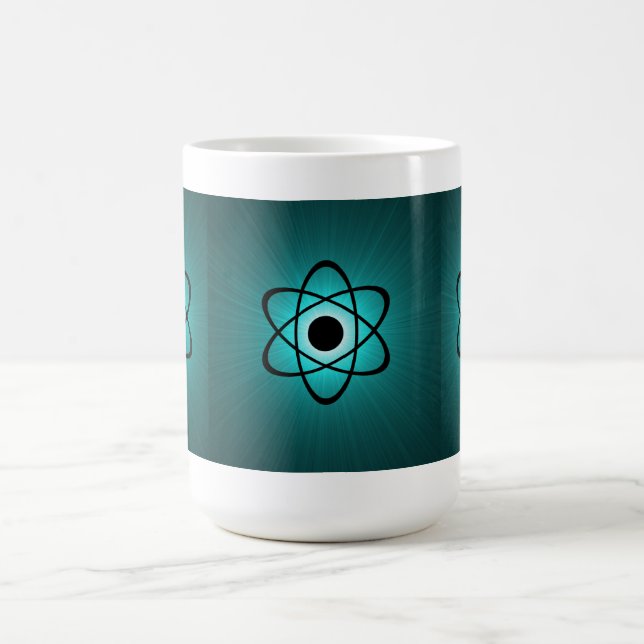 Taza De Café Nerdy Atomic Mug, Verde azulado (Centro)