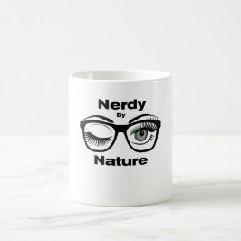 Taza De Café Nerdy by Nature Funny Geek Design with Glasses