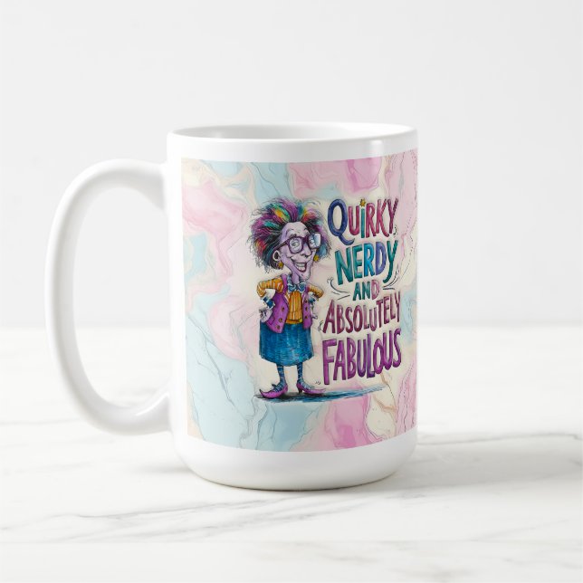 Taza De Café Nerdy Funny Women's Coffee Mug (Izquierda)