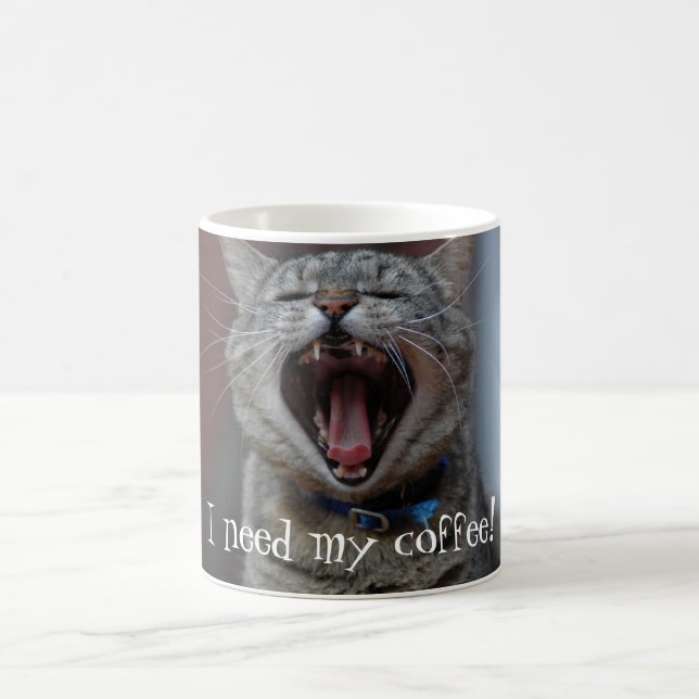 Taza De Café ¡Nermal necesita su café! (Centro)