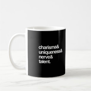 Taza De Café Nervio y talento de la unicidad del carisma