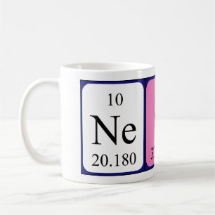 Taza De Café Nesta tabla periódica nombre mug 4