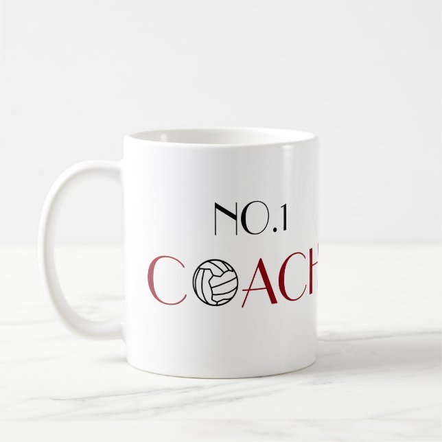 Taza De Café Netball de motivación del coche No.1 (Izquierda)
