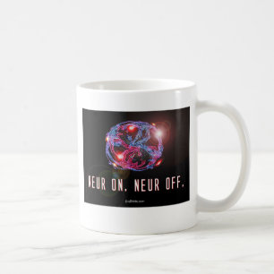 Taza De Café Neur encendido. Neur apagado