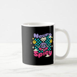 Taza De Café Neuro Spicy Adhd Autism Awareness Retro Groovy Ske