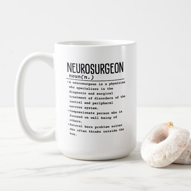 Taza De Café Neurocirujano (Con donut)