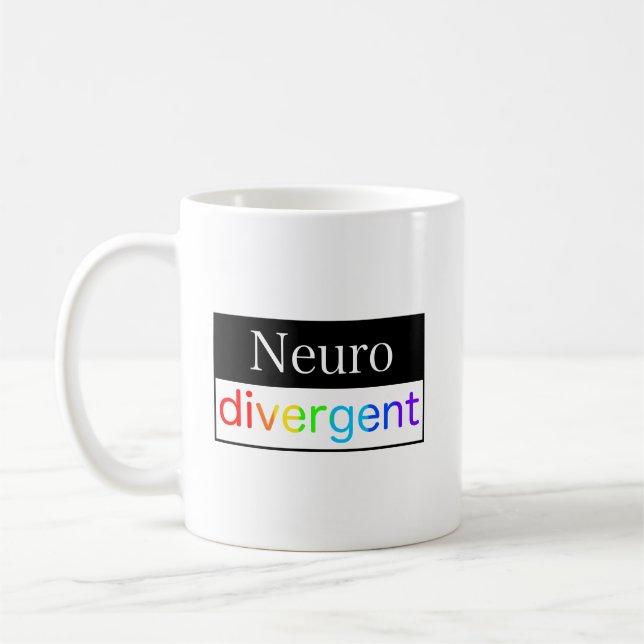 Taza De Café Neurodivergente | Conciencia sobre la neurodiversi (Izquierda)