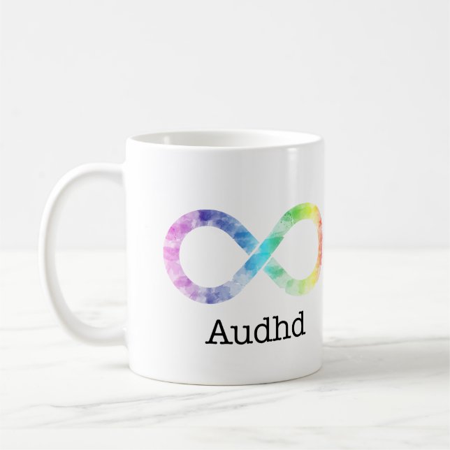 Taza De Café Neurodiversidad audaz (adhd y autista) (Izquierda)
