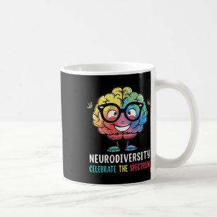 Taza De Café Neurodiversidad Autismo cerebral Conciencia Asd Ad
