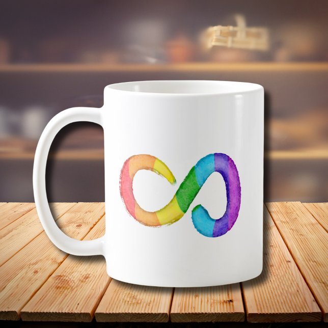 Taza De Café Neurodiversidad Autismo Conciencia Aceptación Arco (Subido por el creador)