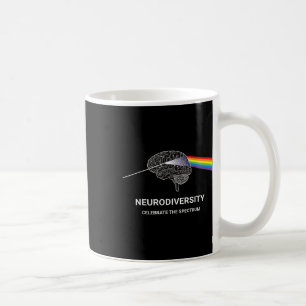 Taza De Café Neurodiversidad Autismo Espectro Asd Adhd Rainbow