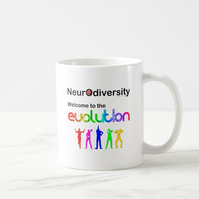 Taza De Café Neurodiversidad Bienvenidos a la evolución (Derecha)