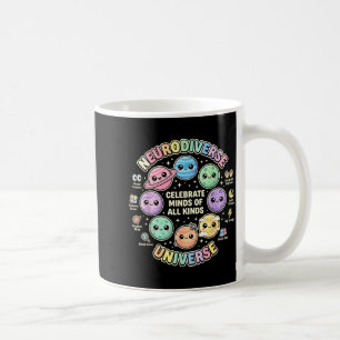 Taza De Café Neurodiversidad celebra mentes de todo tipo para e