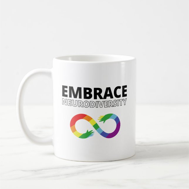 Taza De Café Neurodiversidad de embriones - Símbolo de infinito (Izquierda)