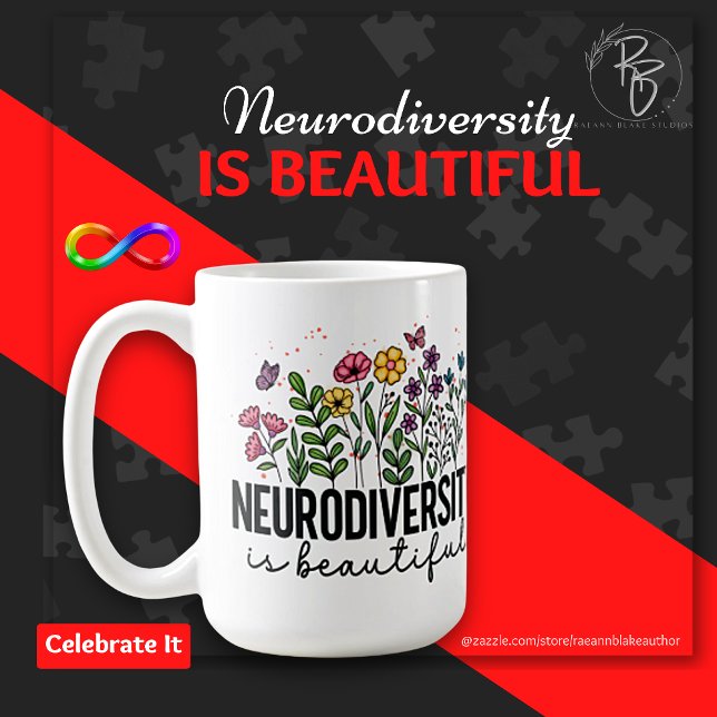 Taza De Café Neurodiversidad Es Hermosa Cerámica Mug (Subido por el creador)