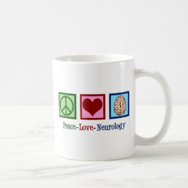 Taza De Café Neurología de amor por la paz - neurólogo
