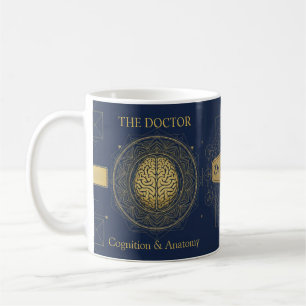 Taza De Café Neurología de lujo Anatomía del cerebro   Médico p