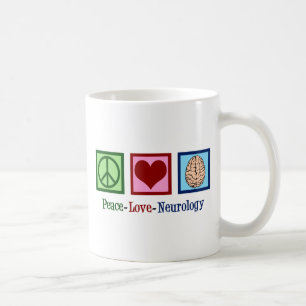 Taza De Café Neurología del amor de la paz - neurólogo