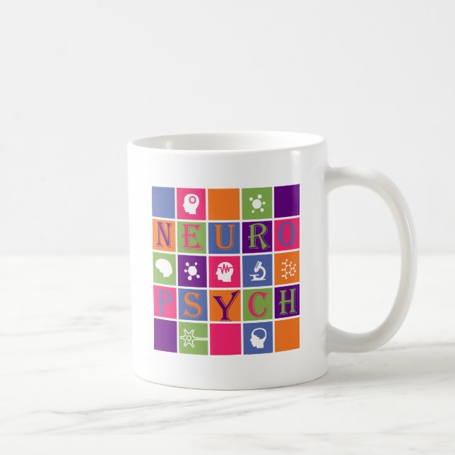 Taza De Café Neuropsicología - regalos para los neuropsicólogos (Derecha)