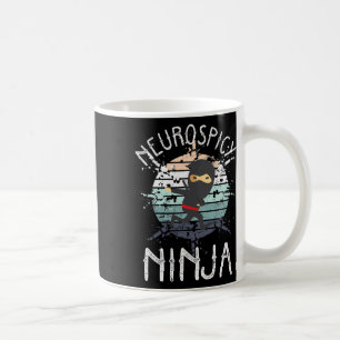Taza De Café Neurospicoy Ninja Autism Awareness Neurodiversas A