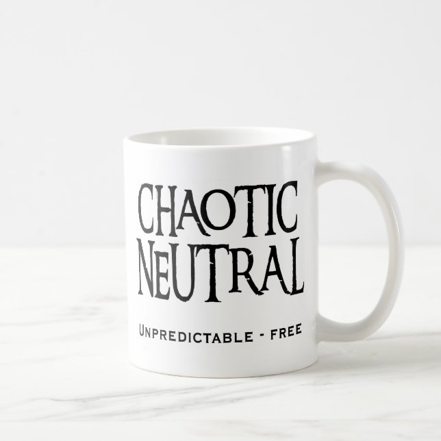 Taza De Café "Neutral caótico " (Derecha)