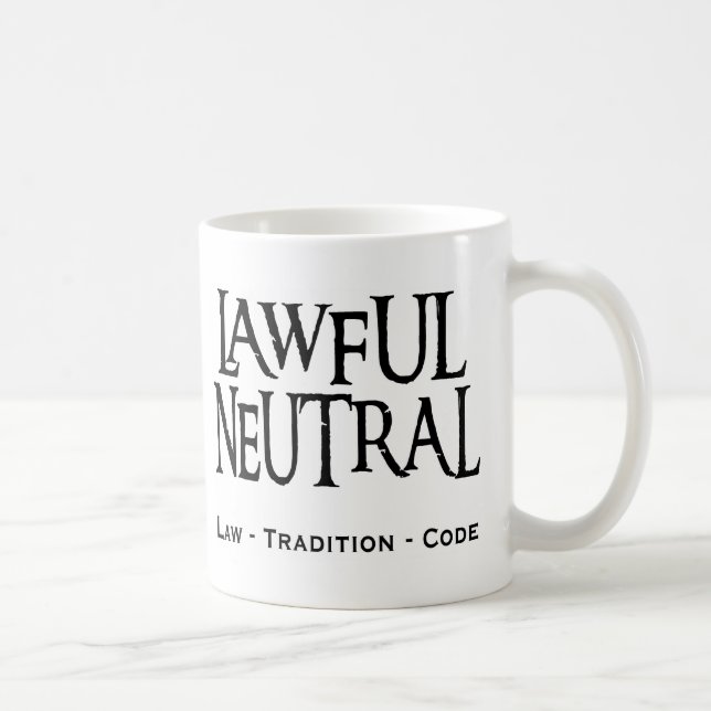 Taza De Café "Neutral legal " (Derecha)