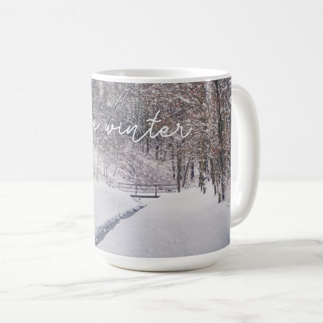 Taza De Café Nevada en el parque (Anverso derecho)