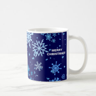 Taza De Café Nevada nocturna de los navidades