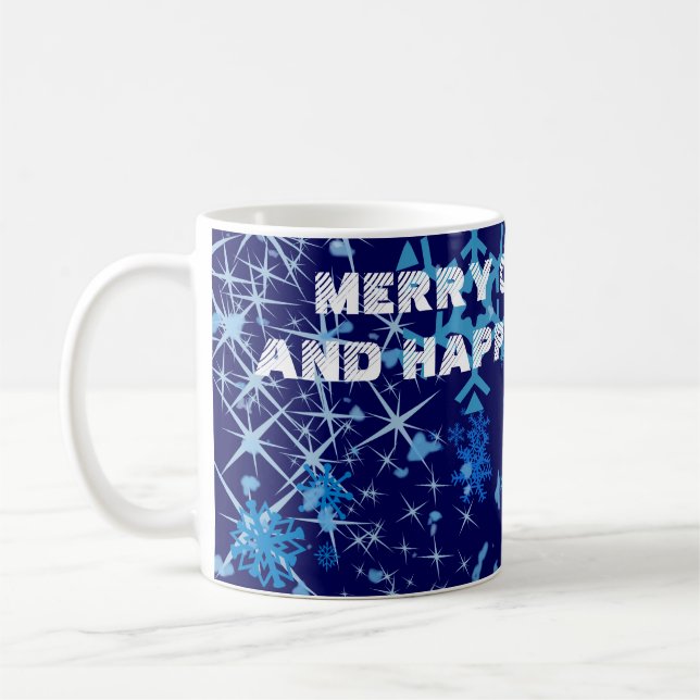 Taza De Café Nevada nocturna de los navidades (Izquierda)