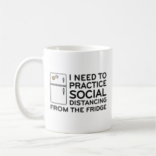 Taza De Café Nevera de distanciamiento social