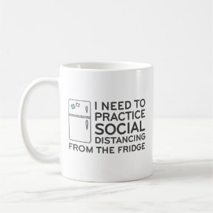 Taza De Café Nevera de distanciamiento social