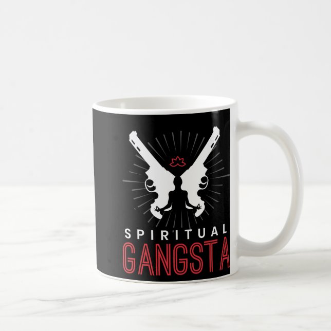 Taza De Café New Age Sritual Srituality Yoga Gangster Enlighten (Derecha)
