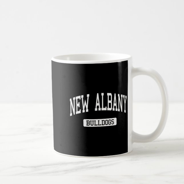Taza De Café New Albany High School Hs New Albany In Varsity Sr (Derecha)