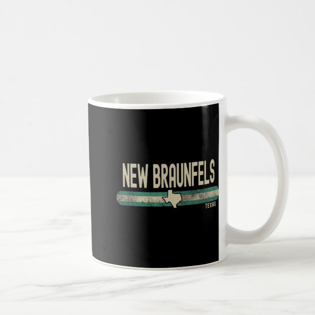 Taza De Café New Braunfels Tx Texas Travel &amp; 80s Style  (Derecha)